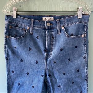 Madewell Star Print Stretch Skinny Jeans